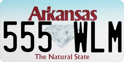 AR license plate 555WLM