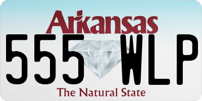 AR license plate 555WLP