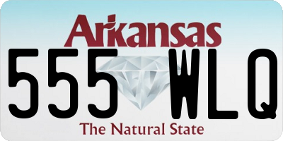 AR license plate 555WLQ