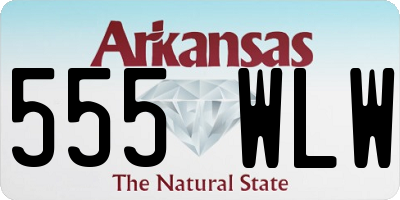 AR license plate 555WLW