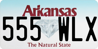 AR license plate 555WLX