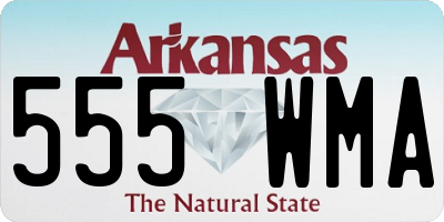 AR license plate 555WMA