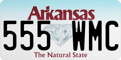 AR license plate 555WMC