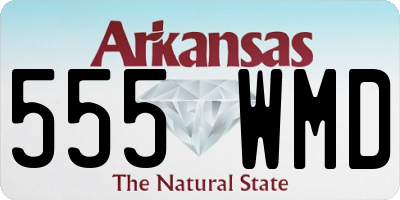 AR license plate 555WMD