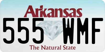 AR license plate 555WMF
