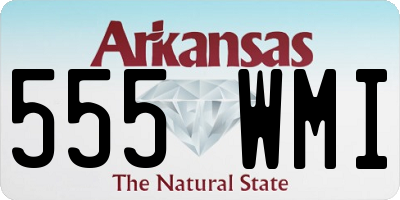 AR license plate 555WMI
