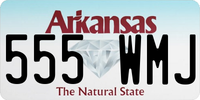 AR license plate 555WMJ