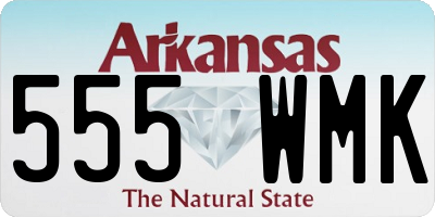 AR license plate 555WMK