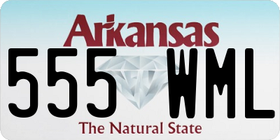AR license plate 555WML