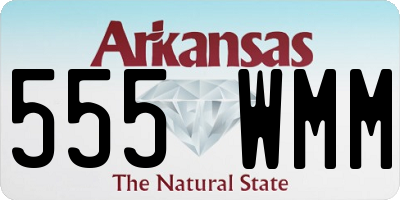 AR license plate 555WMM
