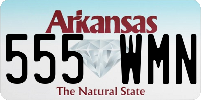 AR license plate 555WMN
