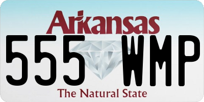 AR license plate 555WMP