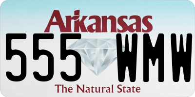AR license plate 555WMW