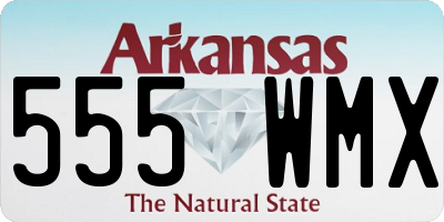 AR license plate 555WMX