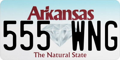 AR license plate 555WNG