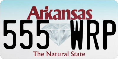 AR license plate 555WRP