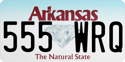 AR license plate 555WRQ