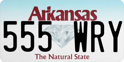 AR license plate 555WRY