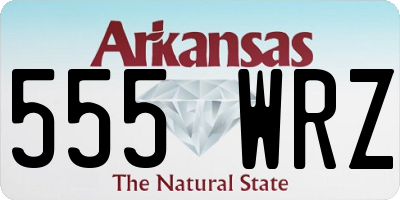 AR license plate 555WRZ