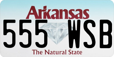 AR license plate 555WSB