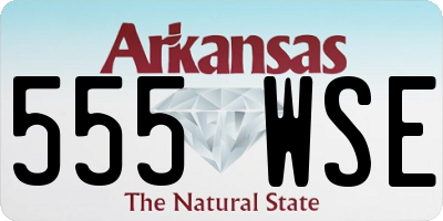 AR license plate 555WSE