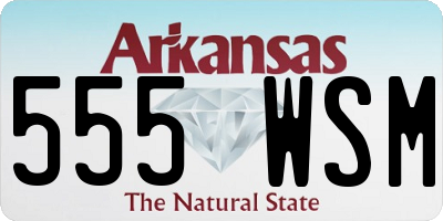 AR license plate 555WSM