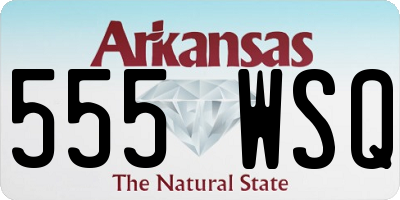 AR license plate 555WSQ