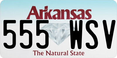 AR license plate 555WSV