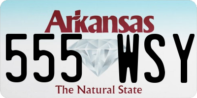AR license plate 555WSY