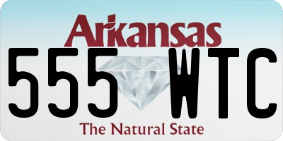 AR license plate 555WTC