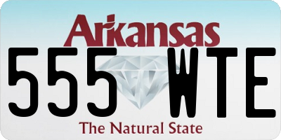 AR license plate 555WTE