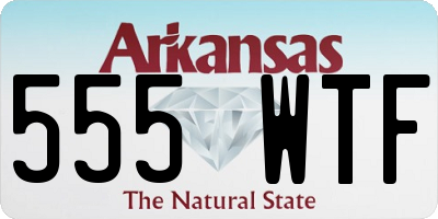 AR license plate 555WTF