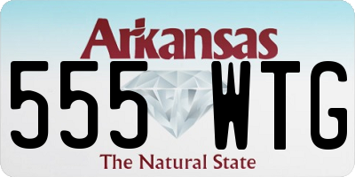 AR license plate 555WTG