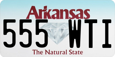 AR license plate 555WTI