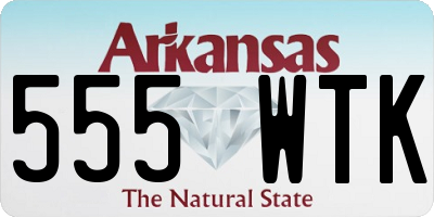 AR license plate 555WTK