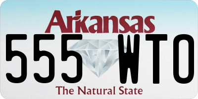 AR license plate 555WTO