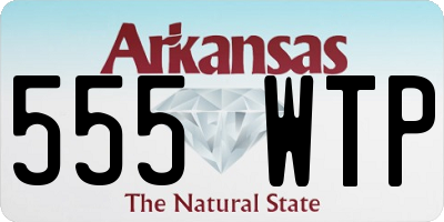AR license plate 555WTP
