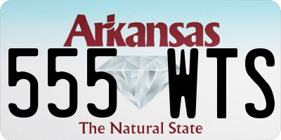 AR license plate 555WTS