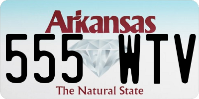 AR license plate 555WTV