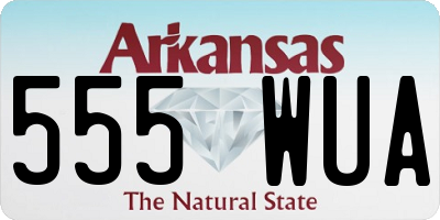 AR license plate 555WUA