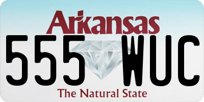 AR license plate 555WUC