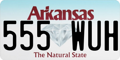 AR license plate 555WUH