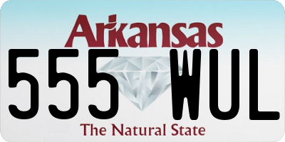 AR license plate 555WUL