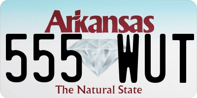 AR license plate 555WUT