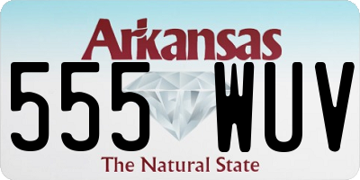 AR license plate 555WUV