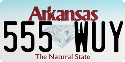 AR license plate 555WUY