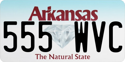 AR license plate 555WVC