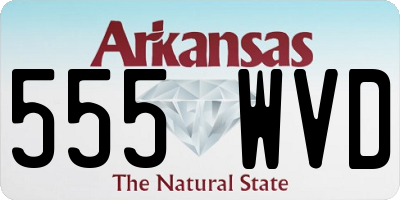 AR license plate 555WVD