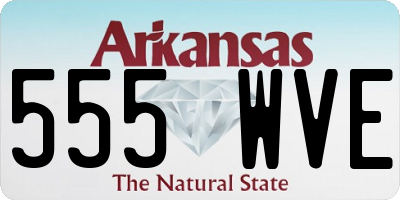 AR license plate 555WVE