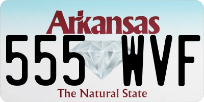 AR license plate 555WVF